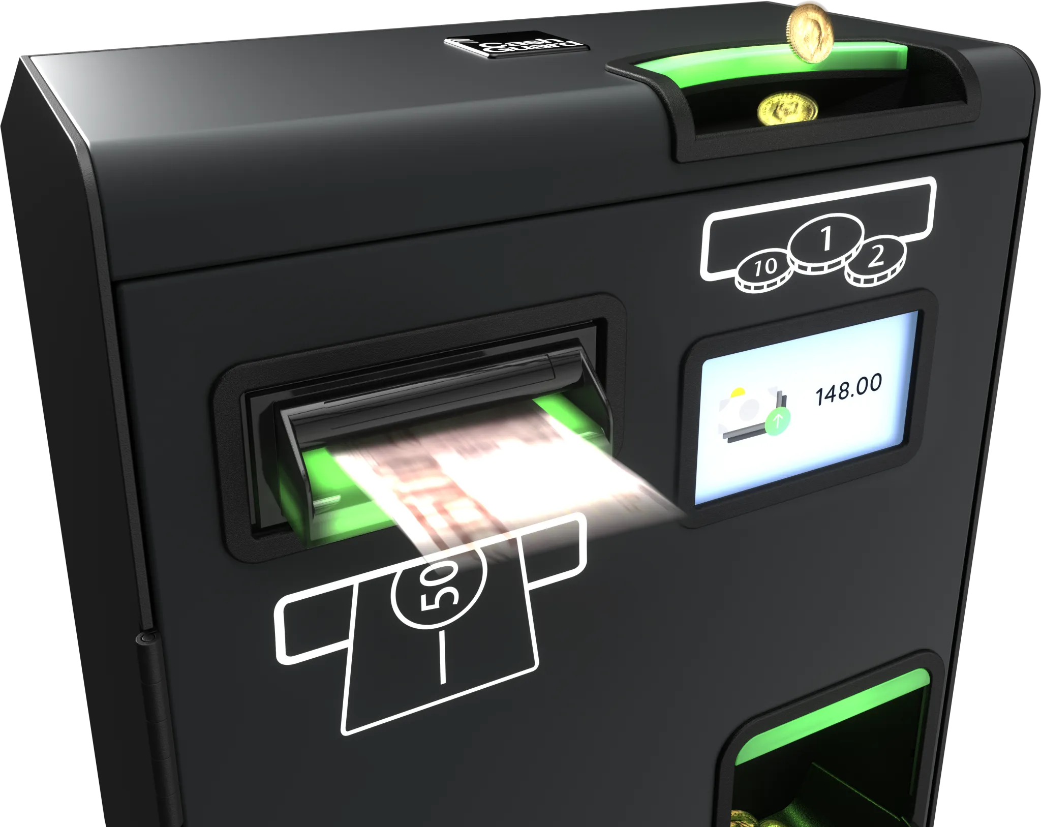 CashGuard UNI cajón de cobro automático compacto para negocios en Tenerife